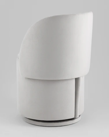 Пуф-трансформер Таунсвилл вращающийся с ящиком велюр светло-серый Stool Group УТ000042266