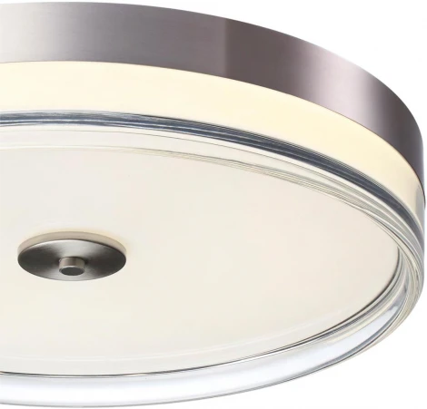 Светильник настенно-потолочный Sonex металл/акрил/никель/прозрачный Sonex Mitra 7727/76L LED 76Вт ETERNA (220V, круглые)
