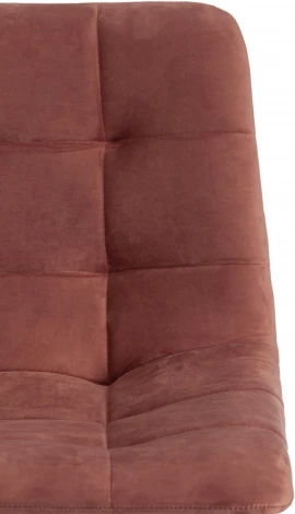 Стул барный CHILLY (mod.7095б) / 1 шт. в упаковке (Ткань,Металл /Коралловый,Черный)