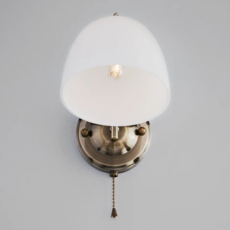 Бра Eurosvet Stefanie 30107/1 античная бронза (220V, выключатель)