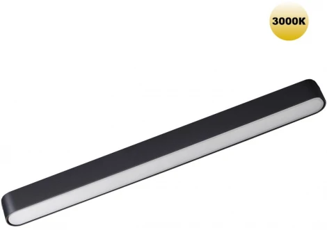 Трековый светильник Novotech Smal 359240 SHINO черный для низковольтного шинопровода IP20 LED 18W 48V 1080Лм 3000К