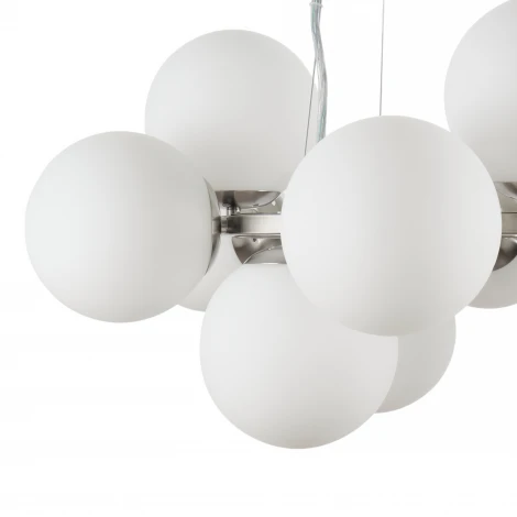 Подвесная люстра MyFar Aerton MR1947-12P (220V, на тросе, шарики, молекулы)