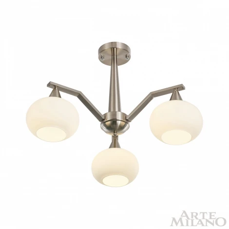 Потолочная люстра на штанге Arte Milano 279807/3 GR (220V, шарики)