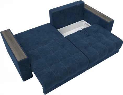 Диван прямой с декором Лига-049 НПБ Лига Диванов (Велюр) арт.128396