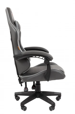 Офисное кресло Chairman CH28 экокожа, черно-серый