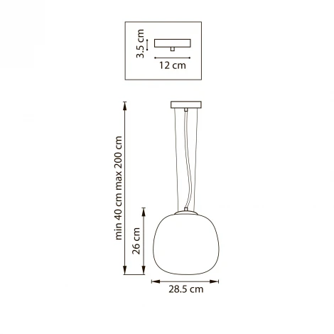 Подвесной светильник 1x12W(led) E27 белый Lightstar Grazia 608116