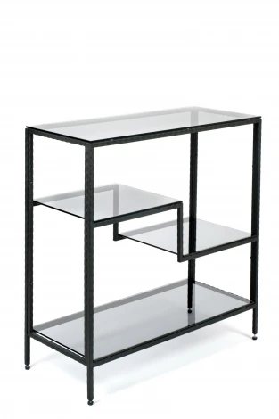 Консольный стол AllConsoles 1013-CB loft grey черный муар