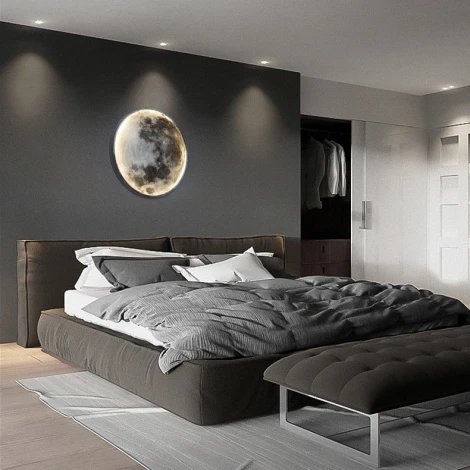 Настенный светильник Cosmos Mon D30 Imperiumloft Cosmos-Mon01 (208938-23) (для детской, LED, 220V, круглые, луна)