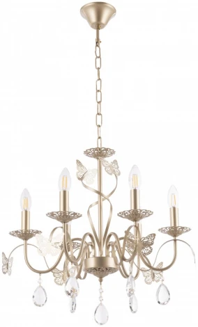 Подвесная люстра Arte Milano AM346179 346179/6 CG (220V, подвески, на цепи, подсвечник, свеча)