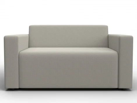 Диван прямой Лига-093 (ДСП,Брус,Фанера/Пластик/Рогожка/Бежевый) Лига Диванов 132451