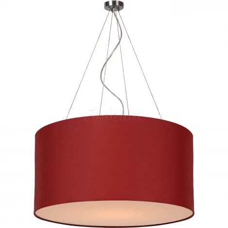 Подвес Артпром Crocus, 1 плафон, никель, бордовый с белым