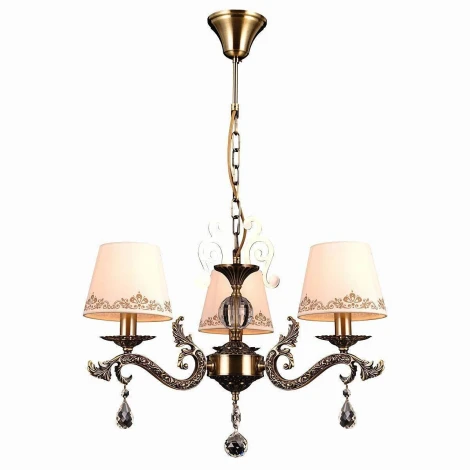 Подвесная люстра Natali Kovaltseva Calais 70012-3C ANTIQUE