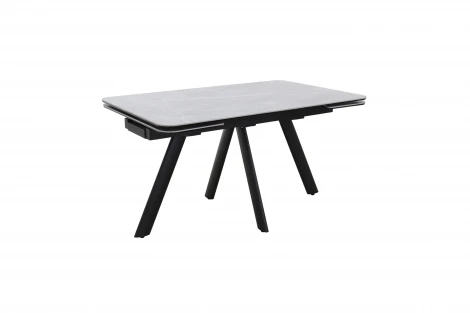 Стол Оникс, Керамогранит, Черный/Грэйс грэй Аврора 102356