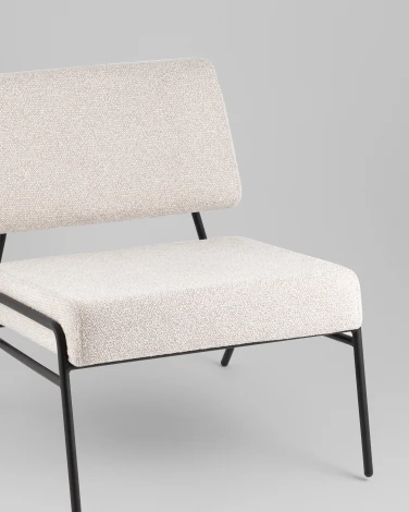 Кресло Теллинг шенилл серо-бежевый Stool Group УТ000041924