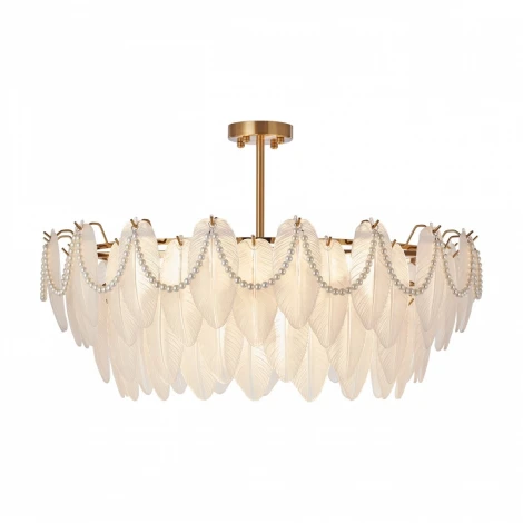 Потолочная люстра на штанге Arte Milano Rim 315008/D800 BS (220V, перо)