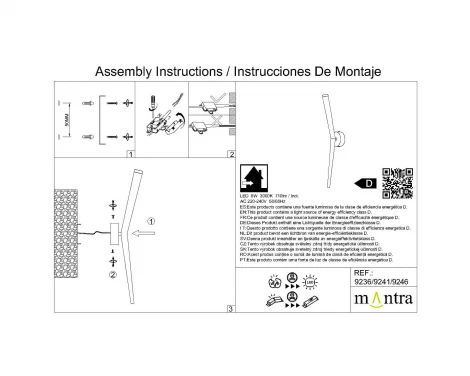 Бра светодиодная Mantra Boomerang 9246