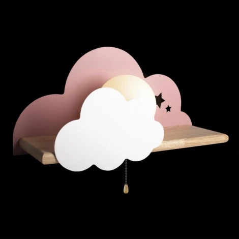 Настенный светильник Loft It Axel 10134 Pink (для детской, 220V, выключатель, шар)