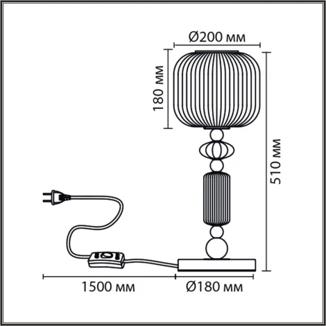 Настольная лампа с выключателем Lumion Alegra 8334/1T бронза/белый, металл/керамика/стекло E27 40W 220V