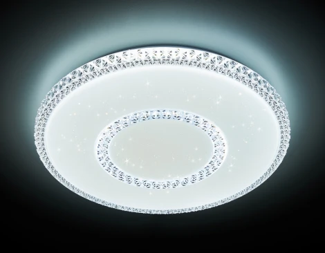 Потолочный светильник Ambrella Orbital Crystal F99 WH 96W D500