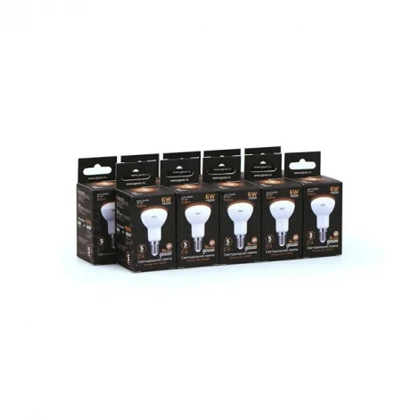 Лампочка светодиодная E14 6 Вт 500 lm 3000K теплое свечение Gauss 106001106