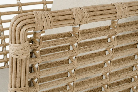 "Валенсия" кресло из искусственного ротанга, цвет соломенный 4SIS арт.УТ-00009380