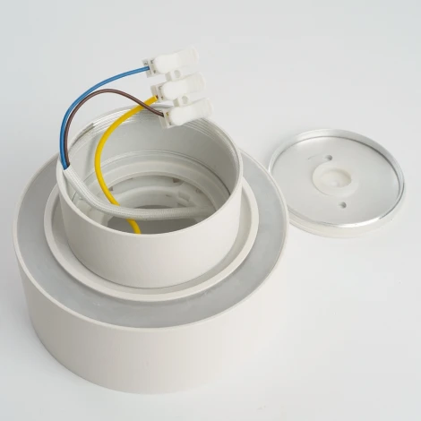 Светильник потолочный Feron HL367 Barrel AURA 48407 12W, GX53, белый IP44 (220V, круглые)