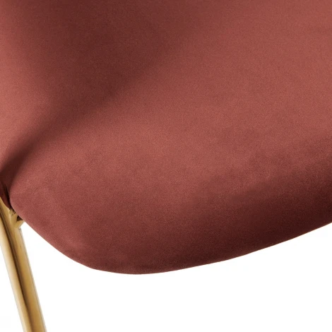 Стул Turin терракотовый с золотыми ножками Bradex Home FR 0914