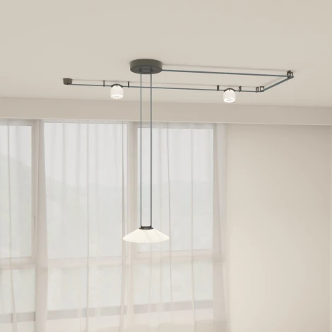 Трековый светильник 48V Denkirs Belty Flow DK5564-WH+BK (LED)
