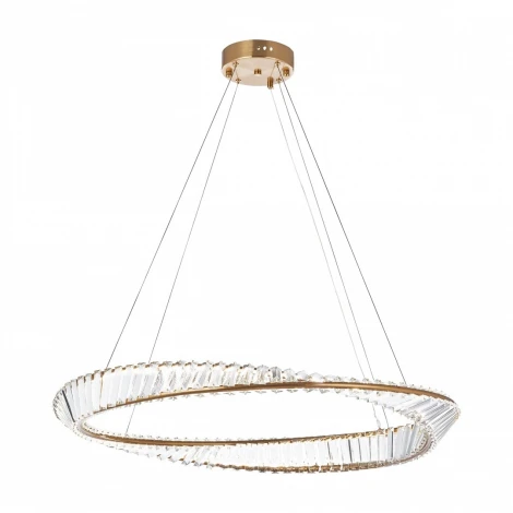 Подвесной светильник Arte Milano Venezia 318033/D800 BS (регулировка яркости, LED, 220V, хрусталь, пульт управления, на тросе, круглые)