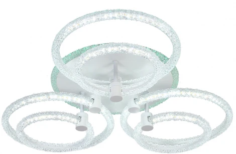 Потолочная люстра светодиодная с пультом Escada ICE 10204/6LED BL (регулировка яркости, 220V)