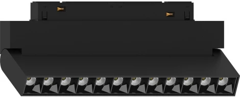 Трековый светодиодный светильник Downlight низковольтный 12W 48V черный Feron MGN301 51015