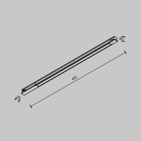 Трековый светильник светодиодный магнитный 48V 10W Maytoni Basis TR231-2-10W4K-B