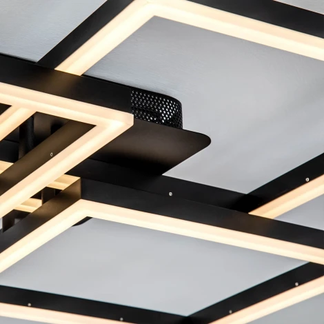 Потолочный светильник светодиодный с пультом с регулировкой цветовой температуры и яркости LED4U LED4U L11050-4 BK