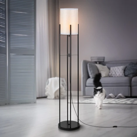 Торшер Rivoli Biancla D7041-502 (220V, выключатель, круглые)