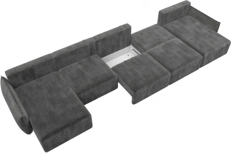 Диван п-образный Лига-051 НПБ МегаЛонг Лига Диванов (Велюр) арт.128680