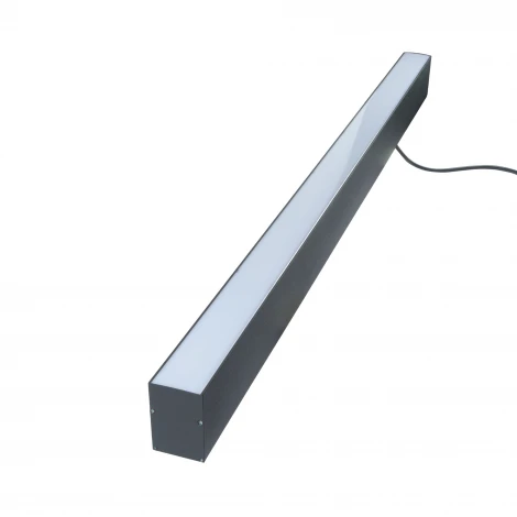 Подвесной светодиодный светильник линейный 5000K алюминий/черный Uniel ULO-K10D 30W/5000K/L60/H IP40 BLACK