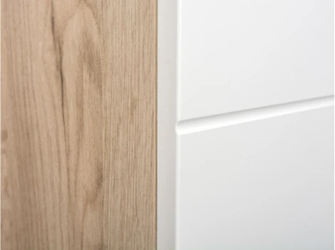 Шкаф Mobi Лайн 08.122 дуб серый craft K 002 PW / белый глянец пвх 339717