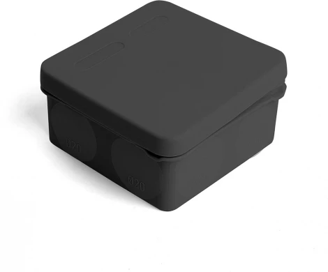 Коробка разветвительная 2-х компонентная (черный) Stekker 49655