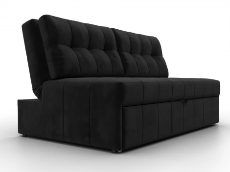 Диван прямой Лига-107 (140) (ЛДСП,Брус,Фанера,Велюр/Черный) Лига Диванов 134911