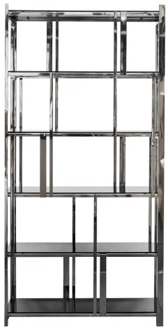 Стеллаж Garda Decor 13RXSH3052-SILVER (Хром/Хром,Черный)