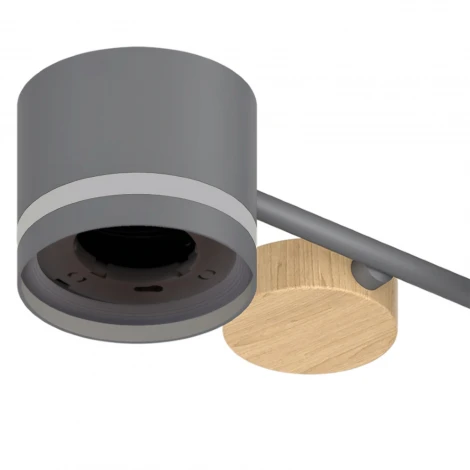 Потолочная люстра на штанге Reluce 68730-0.3-10 GX53 GREY+WOOD