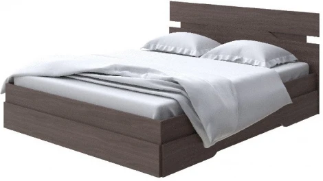 Без бренда Кровать Milton (ЛДСП Ясень Шимо Темный) 90x200