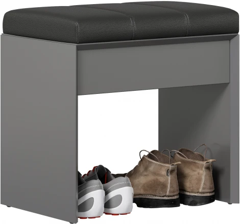 Скамья Флекс, Оникс серый/Nitro Black, Любимый дом