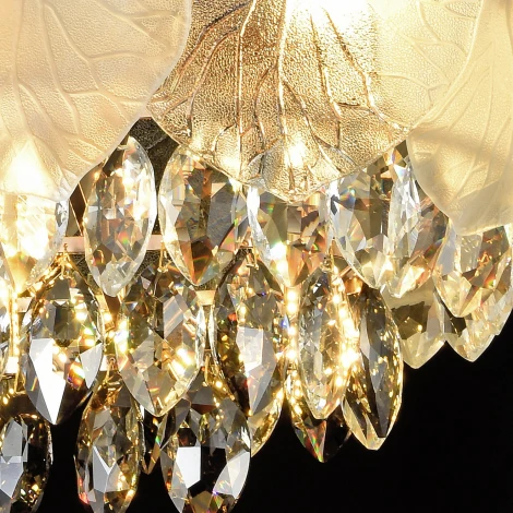 Подвесная люстра хрустальная ILLUMICO IL5106-12PLDI-39 GD