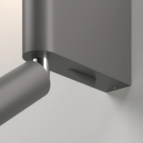 Настенный светильник светодиодный для чтения Elektrostandard Sarca 40111/LED графит a066403 (220V, выключатель, круглые)