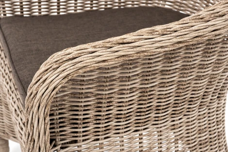 Обеденная группа плетеная, цвет бежевый 4SIS Эспрессо-80 R ECR2T1-3-SET beige