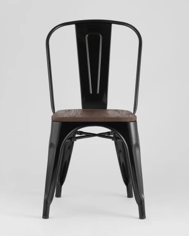 Стул Stool Group TOLIX WOOD черный глянцевый УТ000000942