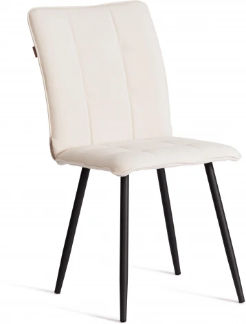 Стул обеденный Bari Tetchair (Флок/Молочный,Черный) арт.24801