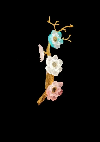 Настенный светильник Fluorite Sauvage FL1098-3WR (LED, 220V, цветы, ветки)