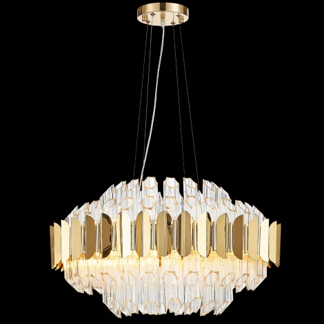 Подвесная люстра Natali Kovaltseva Rivera 81443/12C GOLD